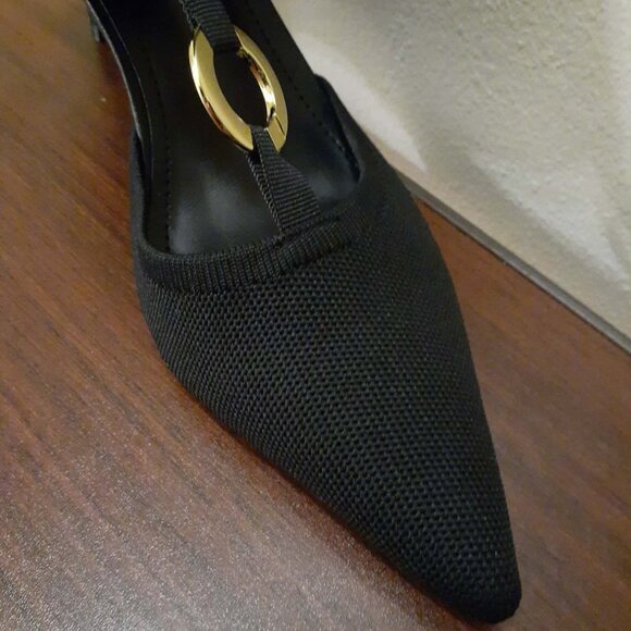 NEWBELLA Mousse Fit Pointed Toe Black Stiletto Breathable Sock High Boots - Picture 7 of 7